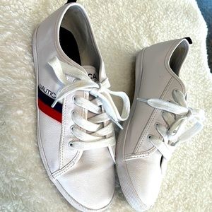 Nautica stripe logo sneakers!!